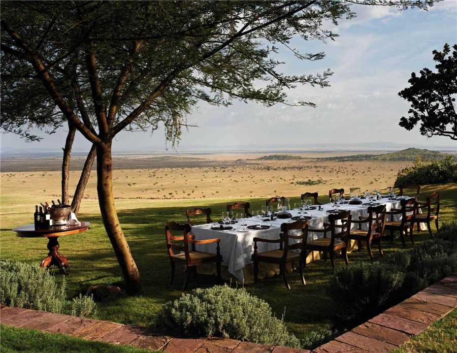 Singita Sasakwa Lodge Outdoor Dinner