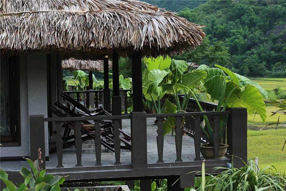 Mai Chau Ecolodge Terrasse