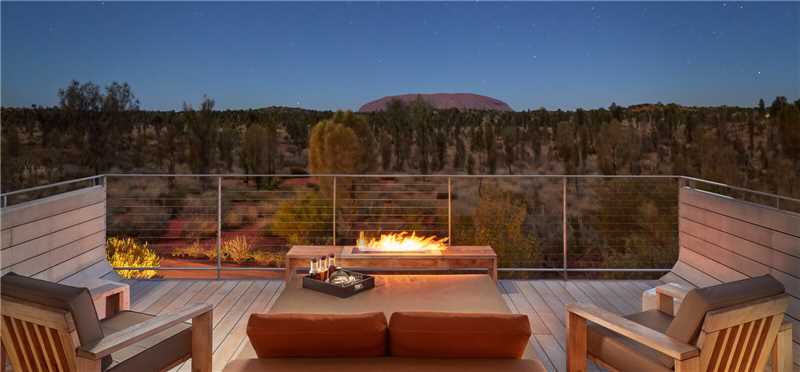 Longitude 131° Luxury Tent Balcony