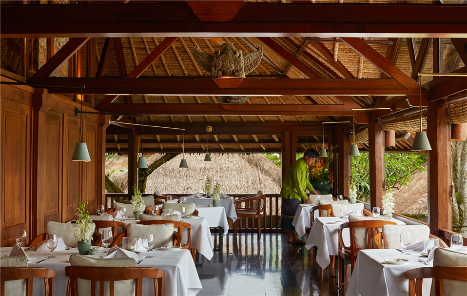 Restaurant vom Amandari Ubud in Bali