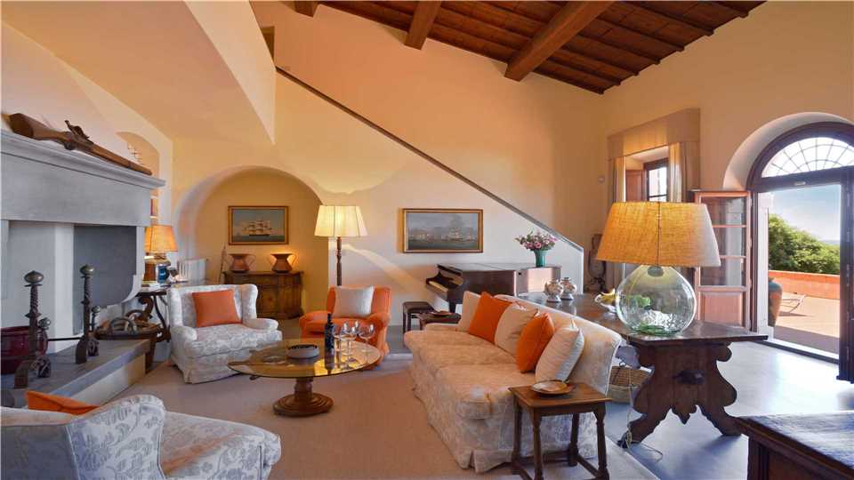 Villa Campolecciano Wohnzimmer - Toskana