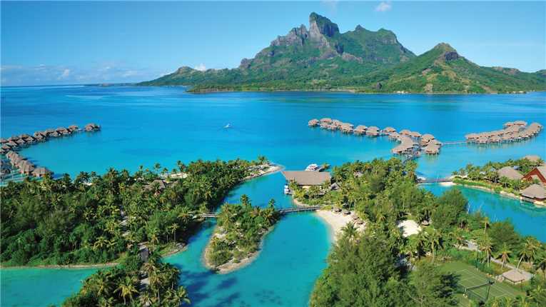 Four Seasons Resort Bora Bora Luftaufnahme