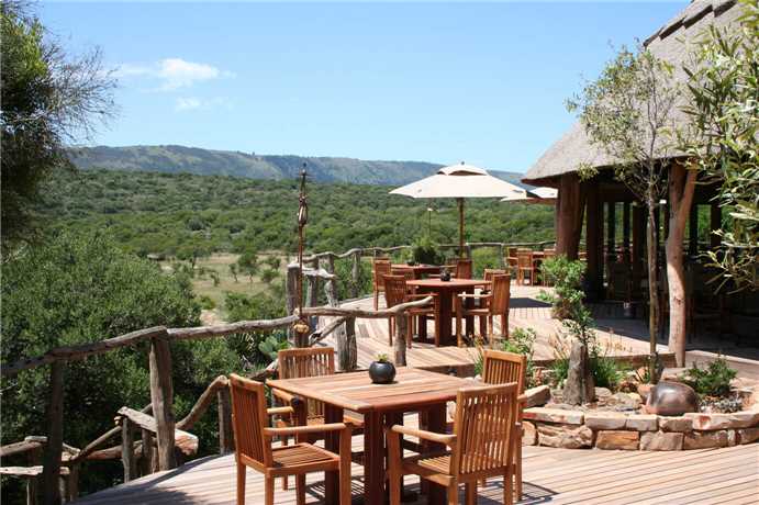 Msenge Bush Lodge Terrasse