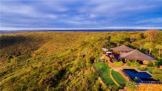 Loisaba Tented Camp Luftaufnahme