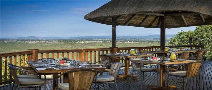 Ulusaba Safari Lodge Terrasse Restaurant