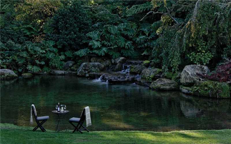 Huka Lodge Garten