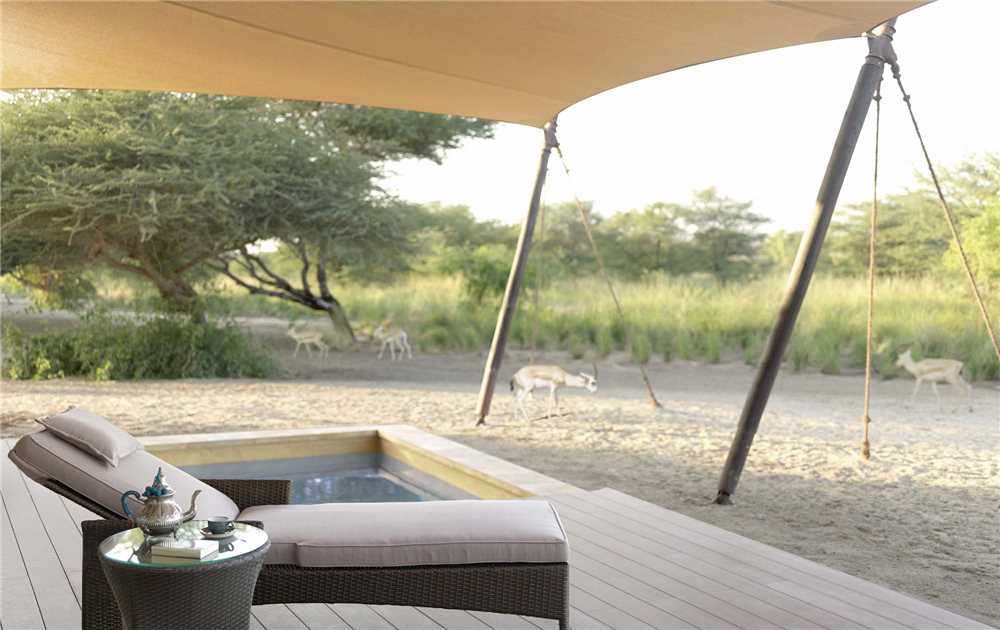 Anantara Sir Bani Yas Island Al Sahel Villas Terrasse mit Pool