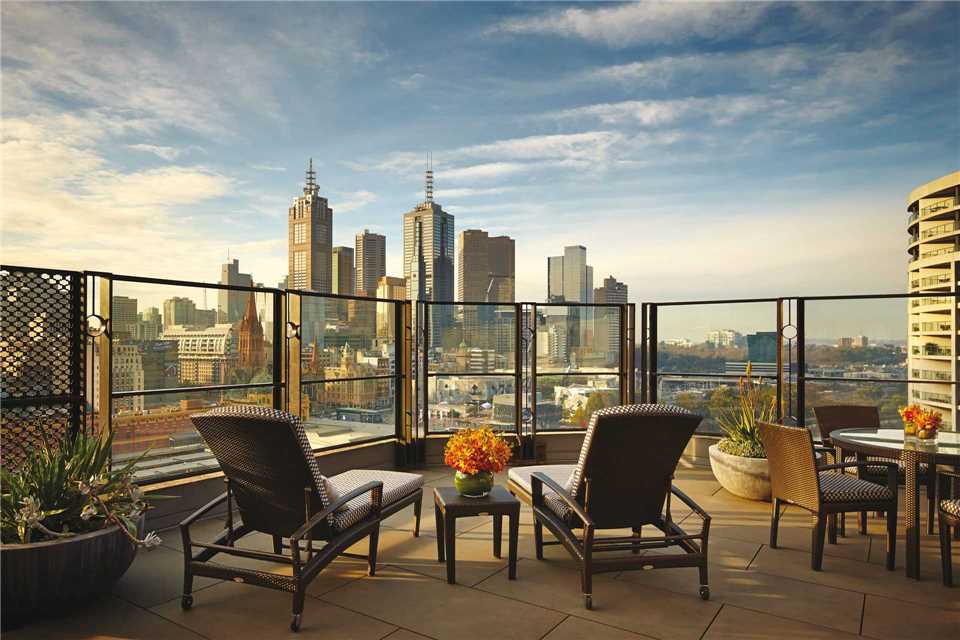 The Langham Melbourne Blick auf Melbourne
