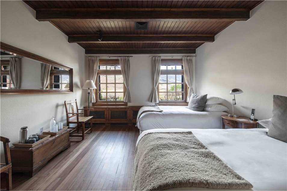 Zimmer von Explora Patagonia Lodge im Nationalpark, Chile