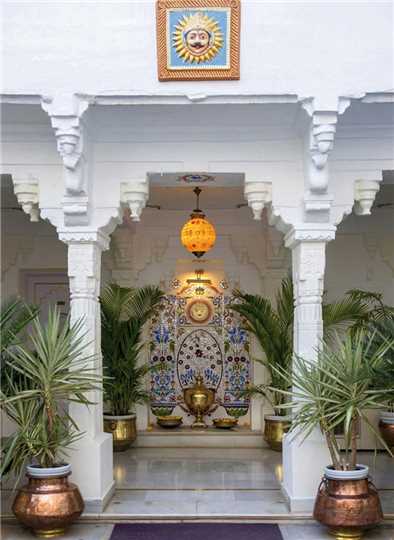 Jagat Niwas Palace Eingangsbereich