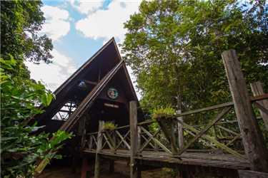 Sukau Rainforest Lodge Eingangsbereich