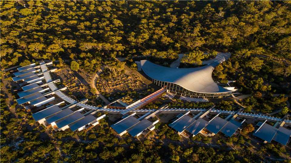 Saffire Freycinet Lodge Luftaufnahme