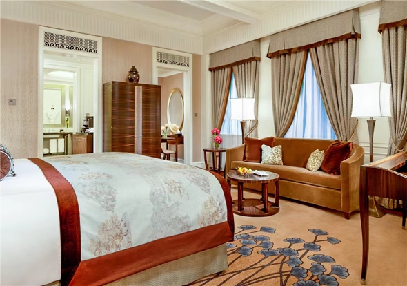 Zimmer vom Fairmont Peace Hotel in Shanghai