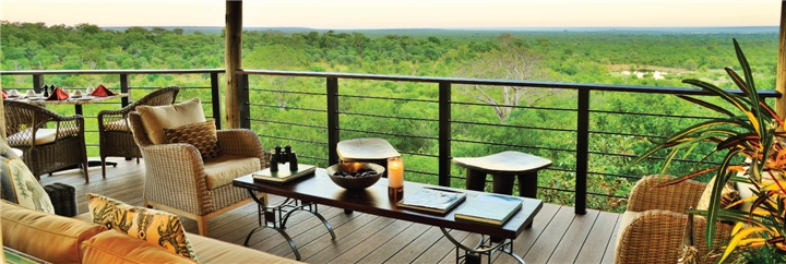 Victoria Falls Safari Club Terrasse