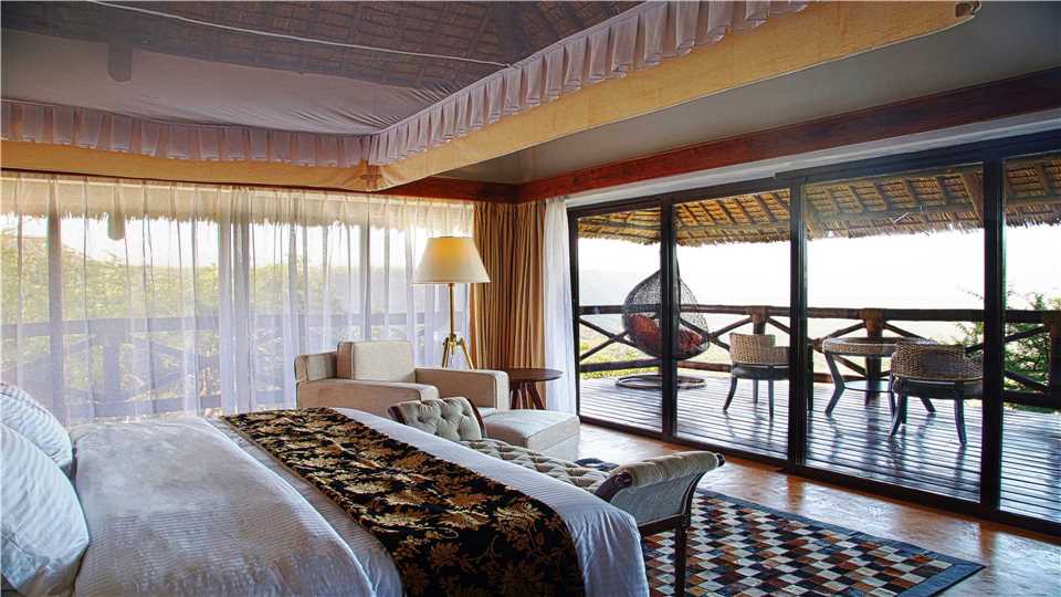 Lake Manyara Kilimamoja Lodge Zimmer mit Terrasse