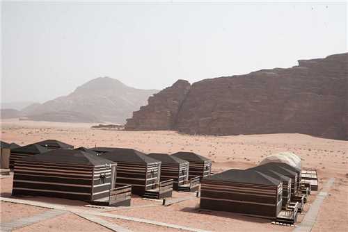 Sun City Camp im Wadi Rum Zelt von aussen