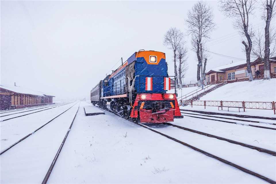 Sibirien Nachtzug Winter