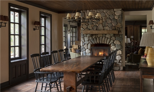 Essensbereich von Lodge Rio Palena in Palena, Chile