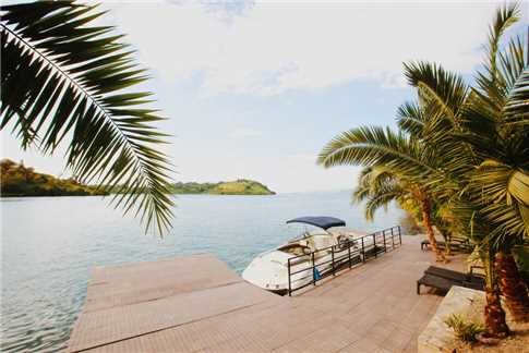 Cleo Lake Kivu Hotel Anlegestelle