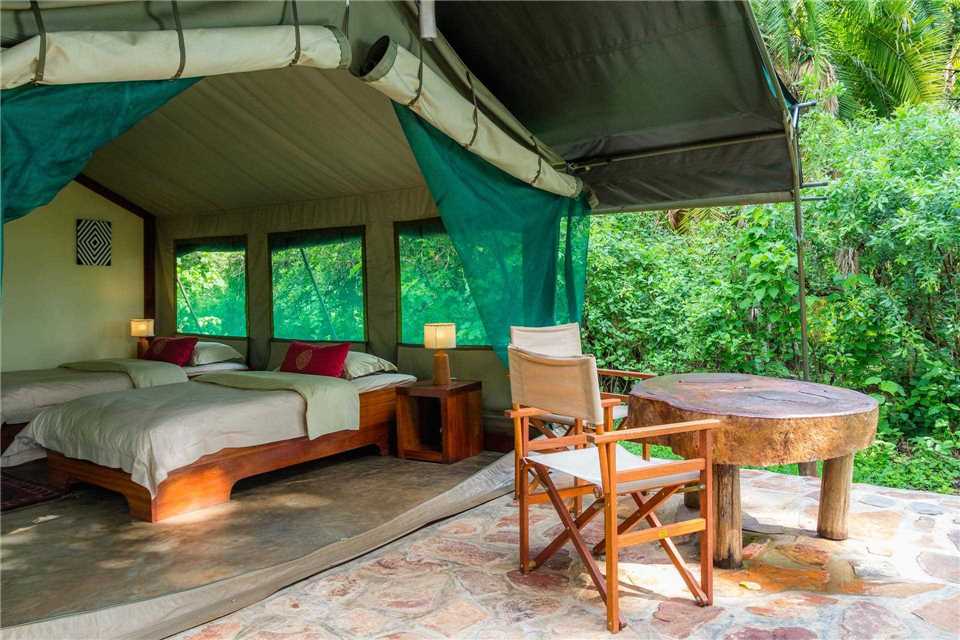 Ruzizi Tented Lodge Doppelzimmer