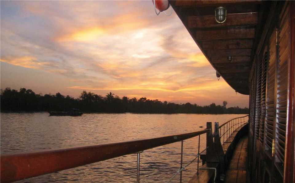 Bassac Cruise Sonnenuntergang