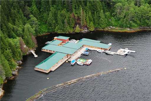 Knight Inlet Lodge Luftaufnahme