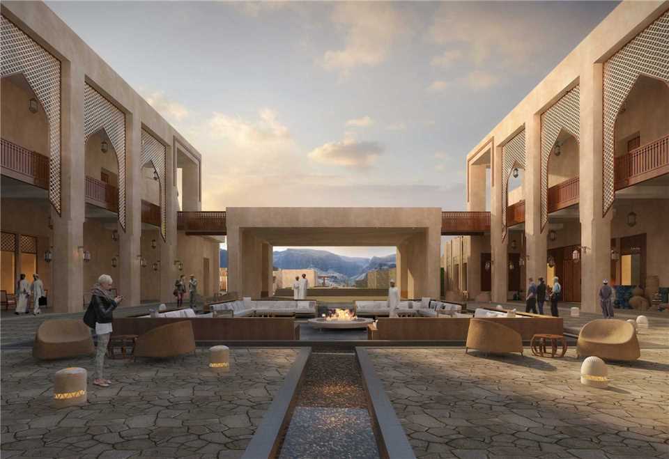 Anantara Al Jabal Al Akhdar Resort Innenhof