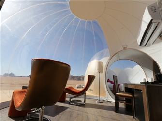 Bubble Luxotel Wadi Rum Sitzecke