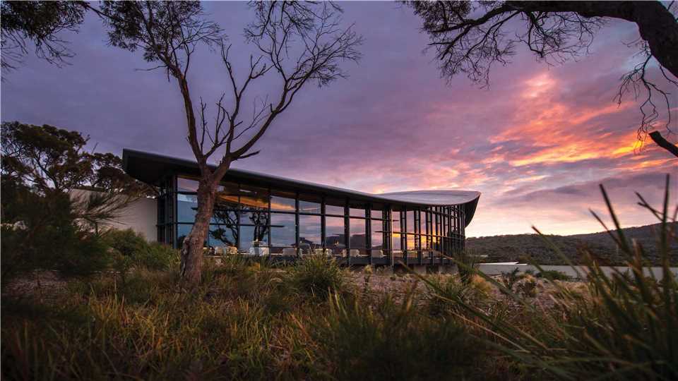 Saffire Freycinet Lodge Außenansicht