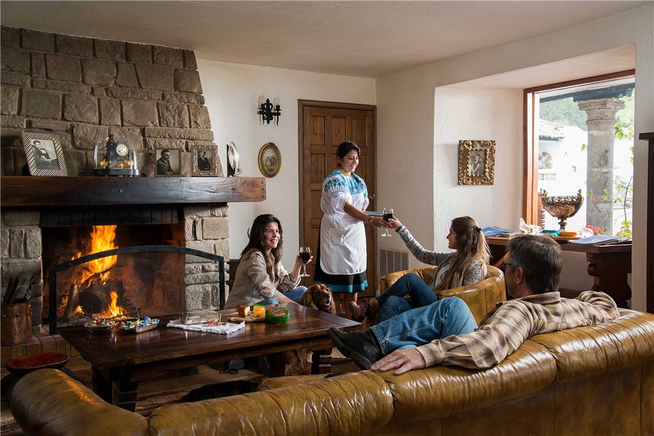 Hacienda Zuleta Area Wohnzimmer