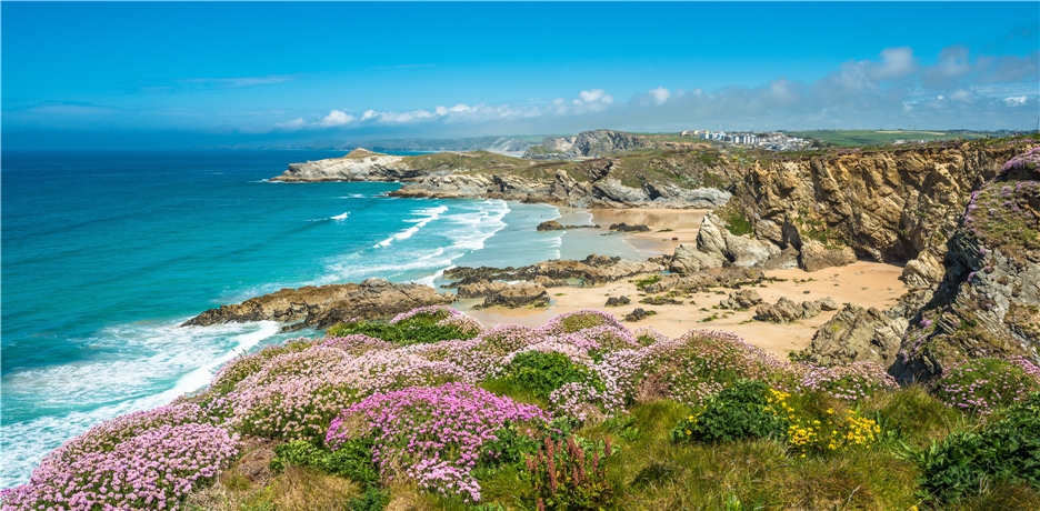 Cornwell, England - Romantisches Südengland - Newquay Strand