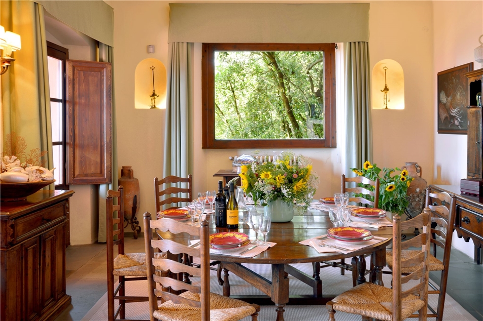 Villa Campolecciano Esszimmer