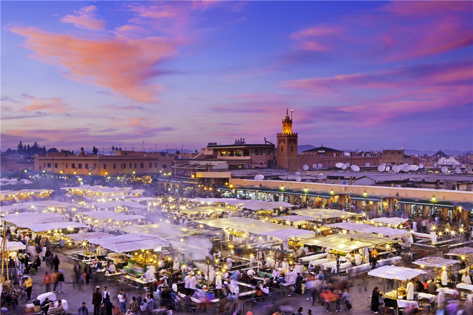 Magisches Marokko Djemaa el Fna in Marrakesch
