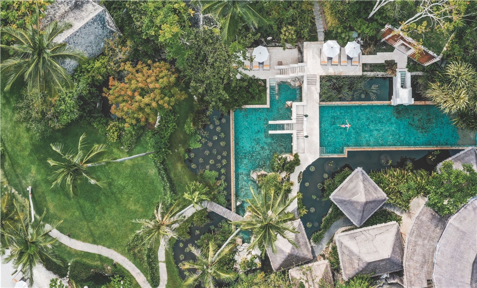 Leisure Pool Aerial View