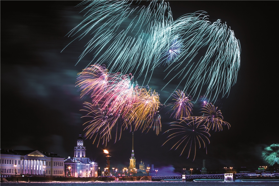 St. Petersburg Feuerwerk