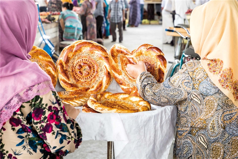 Samarkand in Usbekistan Basar