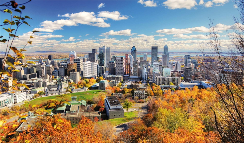 Kanada Skyline von Montreal