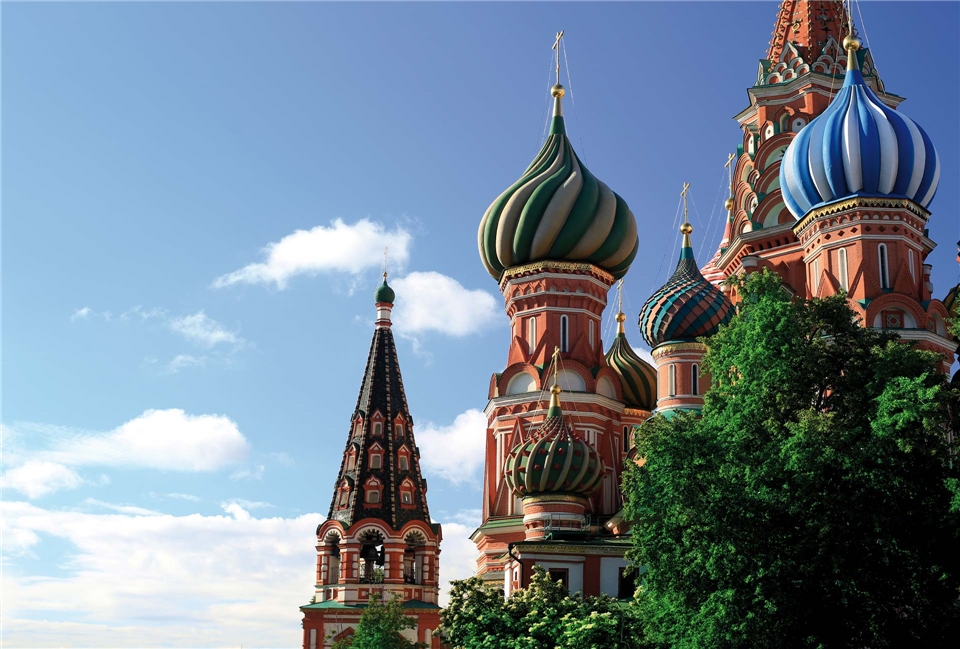 Volga Dream Cruises Volga Dream Basilius-Kathedrale auf dem Roten Platz in Moskau
