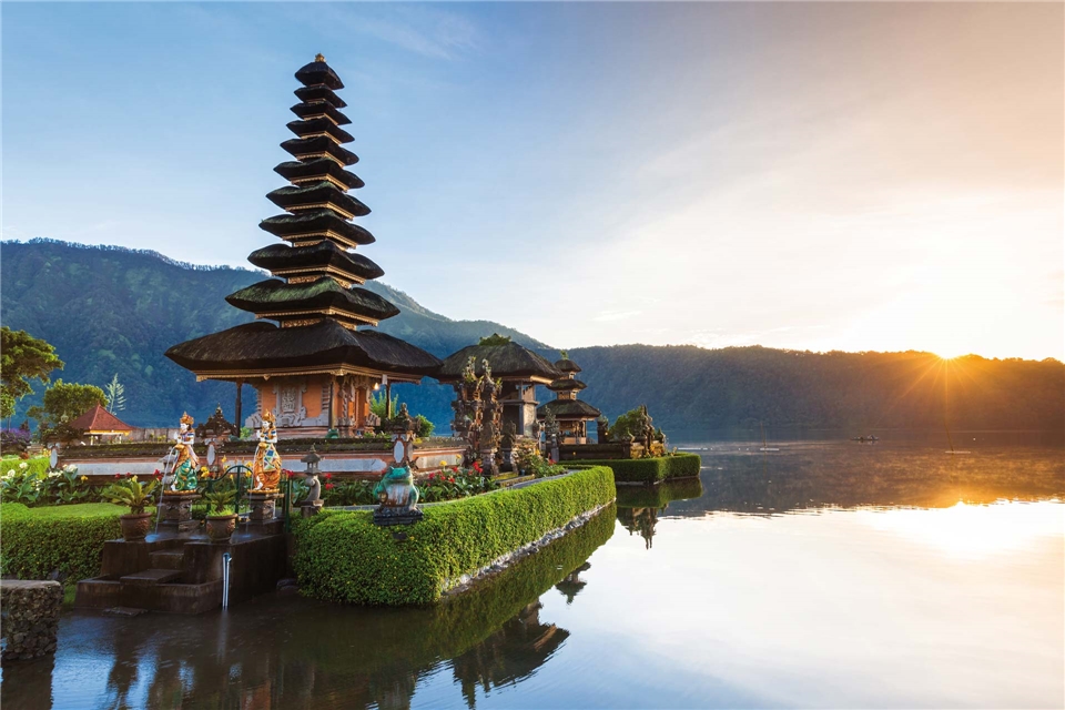 Indonesien Wassertempel Pura Ulun Danu Bratan auf Bali