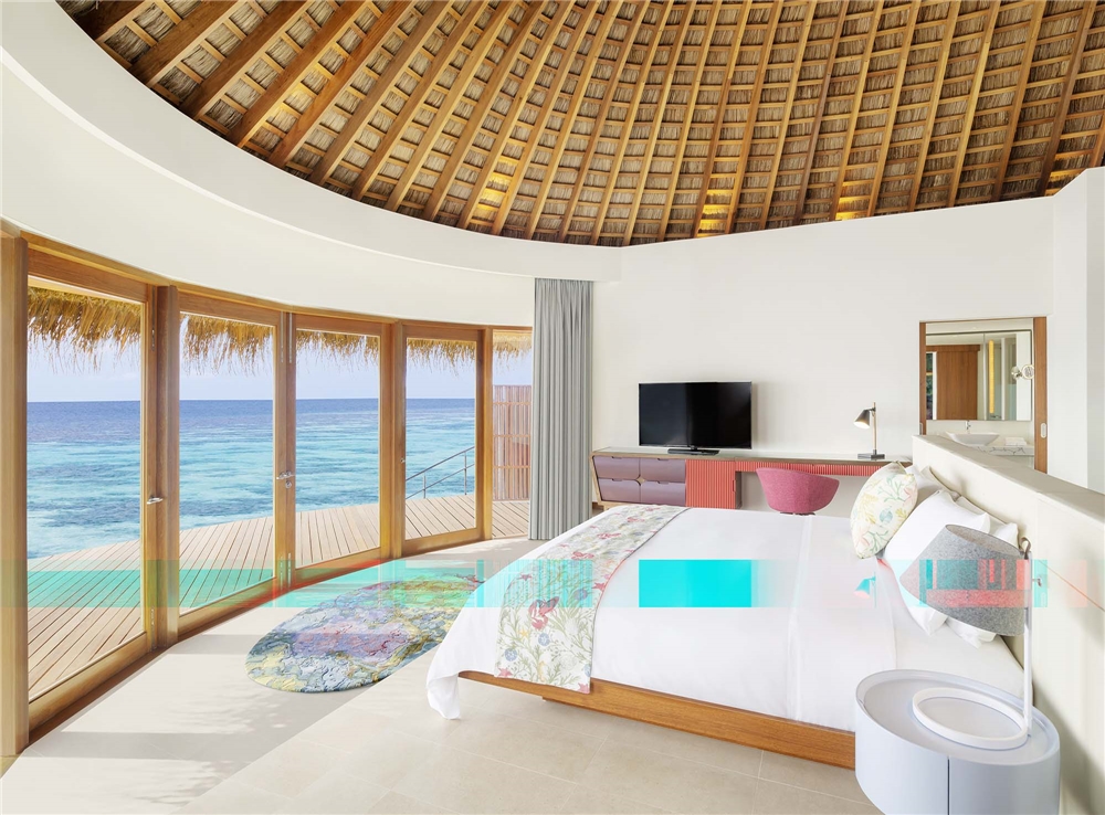 W Maledives Wasserbungalow