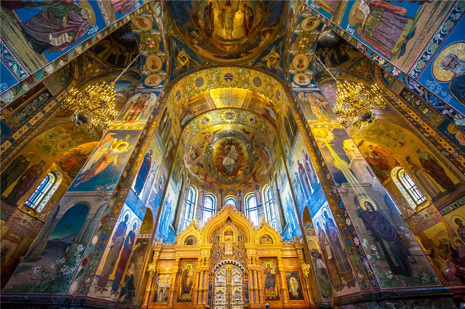 Zarenstadt Sankt Petersburg Erlöser-Kirche von Innen