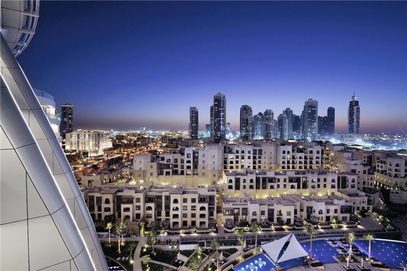 The Address Downtown Dubai Luftansicht