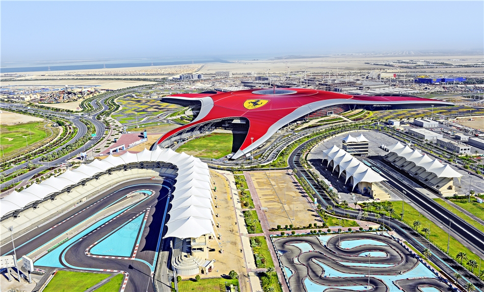 Formal 1 Rennstrecke Abu Dhabi