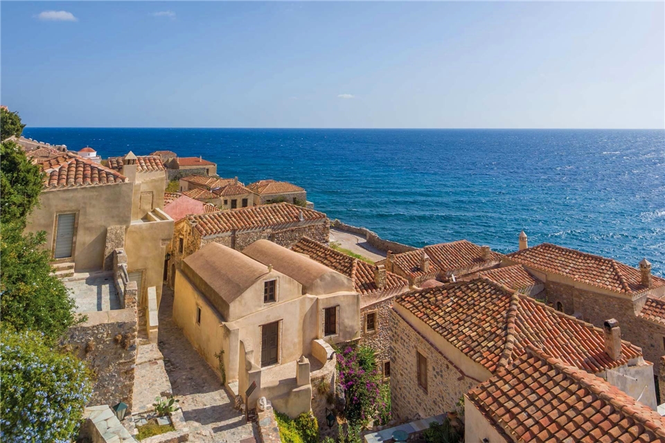 Variety Cruises Motorsegler Galileo Peloponnes - Die byzantinische Burgstadt Monemvasia