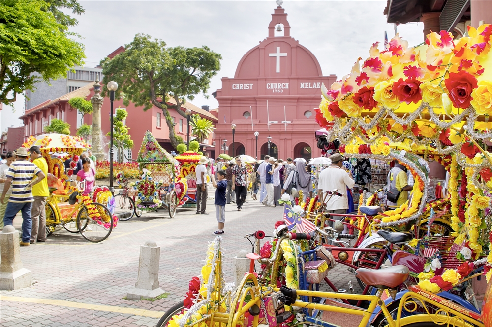 Malaysia - Standansicht von Melaka