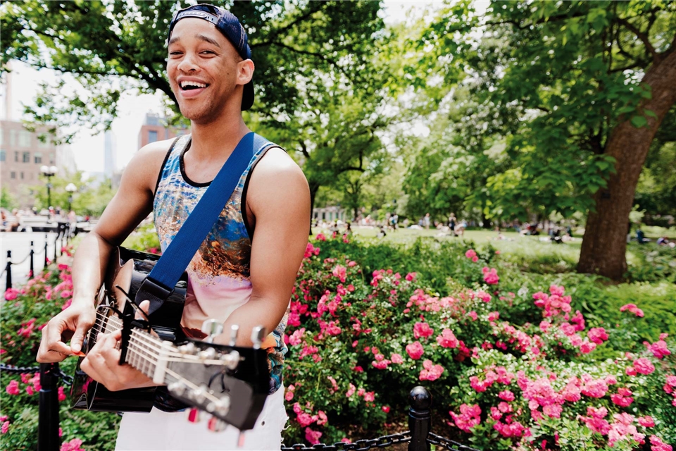 New York Straßenmusiker im Central Park